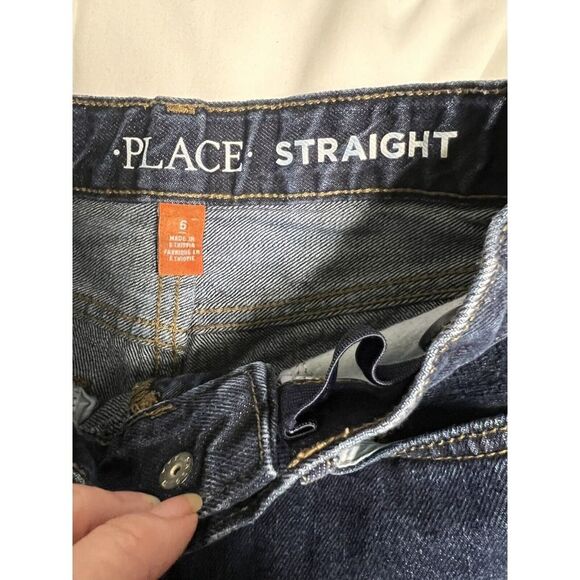 0129 Childrens Place Boys Straight‎ Leg Jeans Size 6 Adjustable Waist - Picture 2 of 7